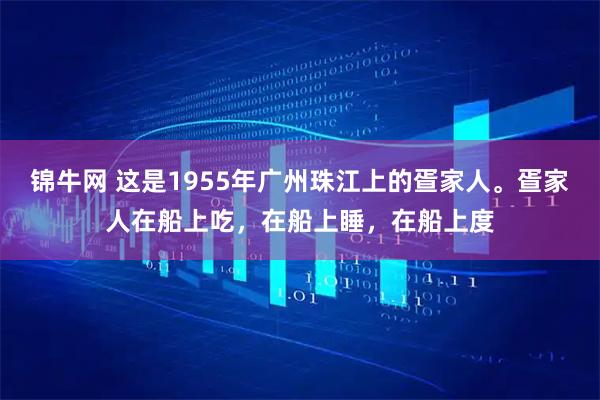锦牛网 这是1955年广州珠江上的疍家人。疍家人在船上吃，在船上睡，在船上度