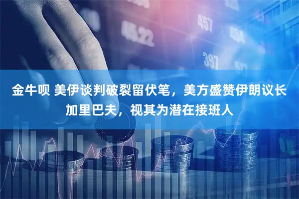 金牛呗 美伊谈判破裂留伏笔，美方盛赞伊朗议长加里巴夫，视其为潜在接班人
