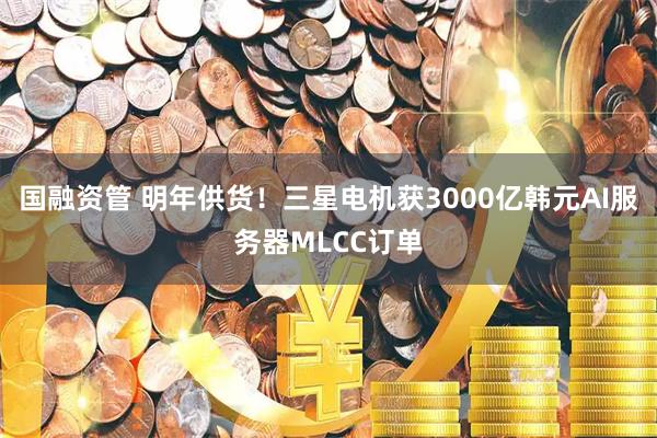 国融资管 明年供货！三星电机获3000亿韩元AI服务器MLCC订单