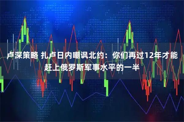 卢深策略 扎卢日内嘲讽北约：你们再过12年才能赶上俄罗斯军事水平的一半